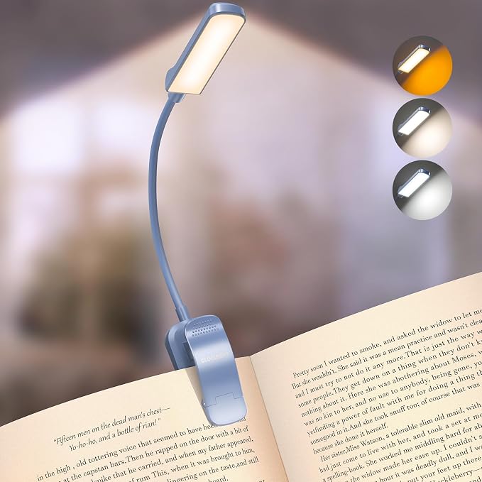 Glocusent 13 LED Book Lights for Reading at Night, Gifts for Book Lovers | by GLOCUSENT