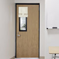 RYB HOME Classroom Door Window Cover, 100% Blackout Lockdown Shades | Linen by RYBHOME