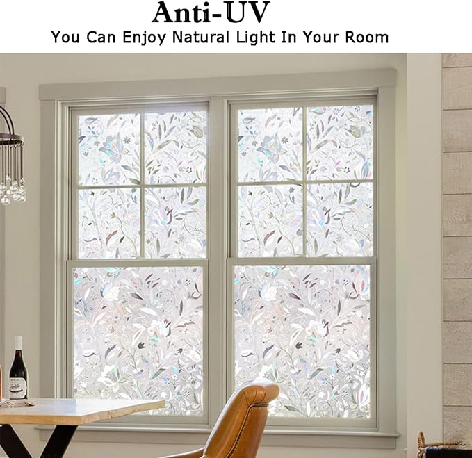 Kromapolis Privacy Window Film, Stained Glass Decorative, 45.2″ x 157.4″ | - Image 5