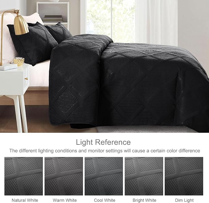 Exclusivo Mezcla California King Size Quilt, Modern Striped Pattern, - Image 3