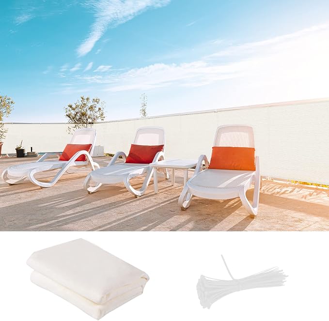 LOVE STORY 3' x 16' Balcony Privacy Screen Cover by LOVESTORY