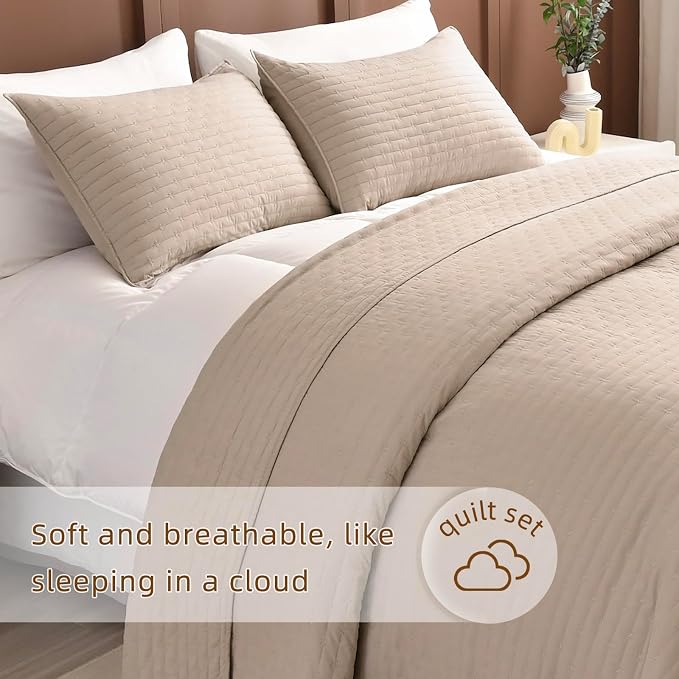 Lady Ann Oversized King Quilt Bedspread Set 120x120, 3 Pieces Extra Large - Image 3
