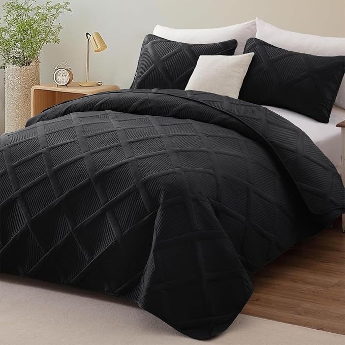 Exclusivo Mezcla Twin Size Quilt Set, Modern Striped Pattern, Lightweight - Image 2