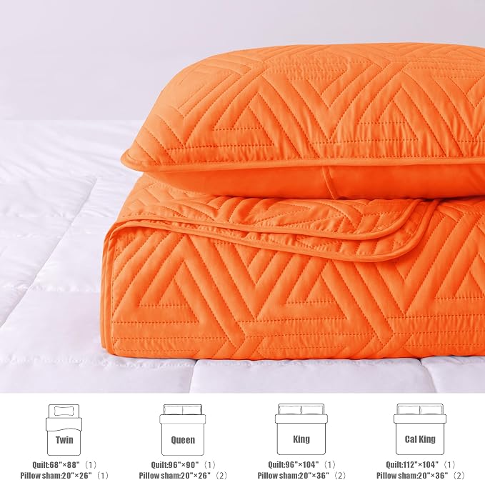 Whale Flotilla Soft Geometric Cal King Quilt Set - Image 5