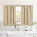 RYB HOME RV Curtains for Camper Windows, Mini Small Curtain Tiers | Thermal by RYBHOME