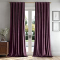 MIULEE Dark Purple Velvet Curtains 52x96 inches Luxury Blackout Curtains | by MIULEE