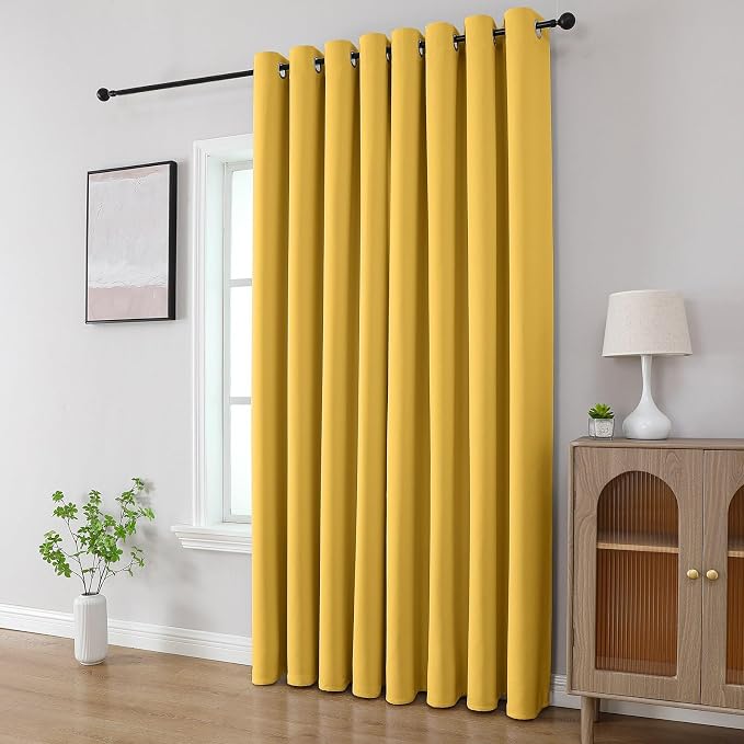CUCRAF Blackout Curtains 96 inch Length 2 Panels Set, Room Darkening Drapes - Image 8