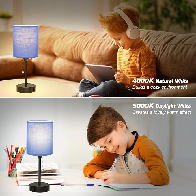 Small Bedside Table Lamp for Bedroom - Image 7