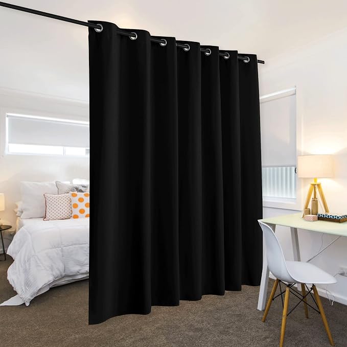 RYB HOME Blackout Room Divider Curtain Thermal Insulated, - Image 3