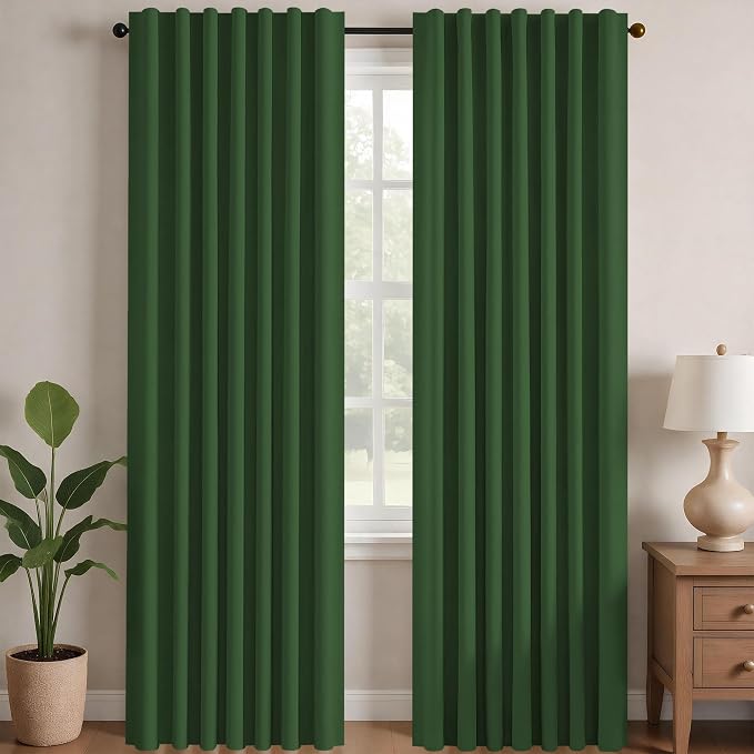 Deconovo Blackout Curtains for Bedroom Solid Room Darkening Rod Pocket and Back by Unknown