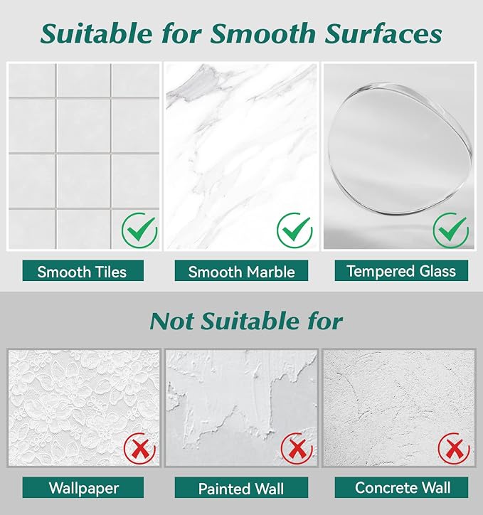 Shower shelves, Adhesive Clear Acrylic Bathroom caddy Organizer | Large Capacity - Image 7