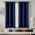 MIULEE Blackout Curtains for Bedroom 2 Panels 40 x 48 Inch Long Navy Blue | by MIULEE