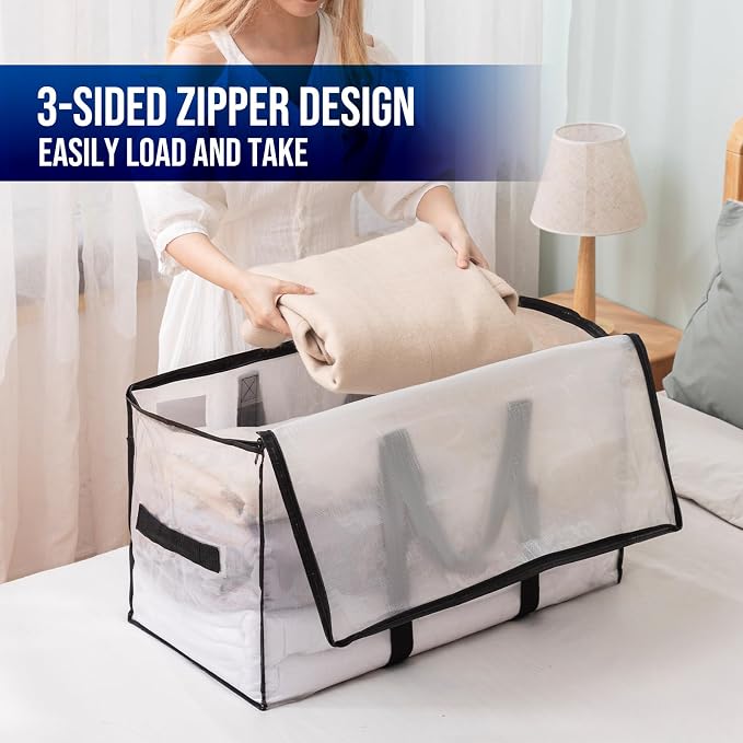 TAILI 8 Pack Clear Extra Large Moving Bags, Storage Bag - Image 6