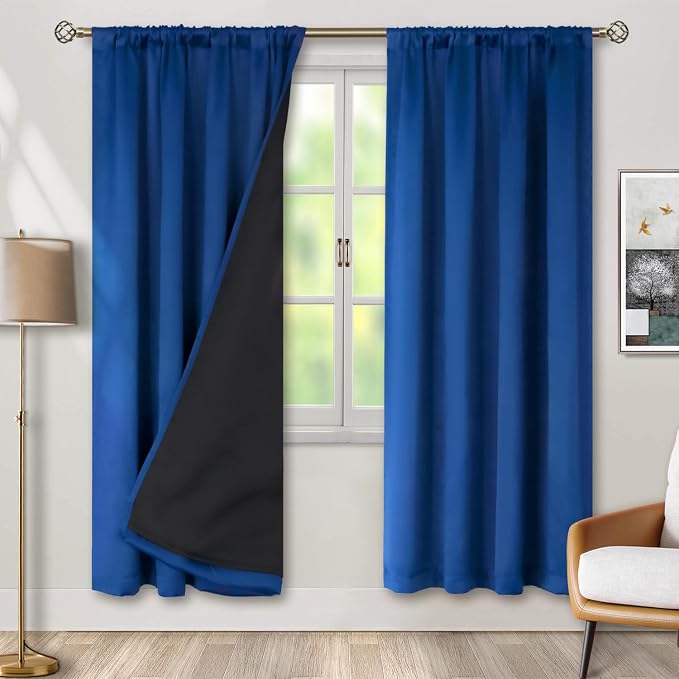 BGment 100% Blackout Curtains for Bedroom 84 Inch Length, Rod Pocket by BGment