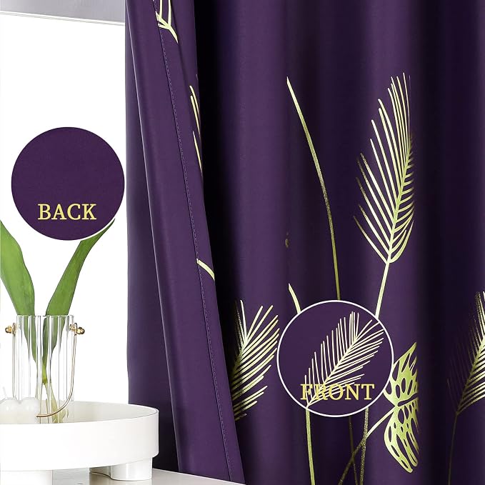 Purple Blackout Curtains for Living Room - Image 3