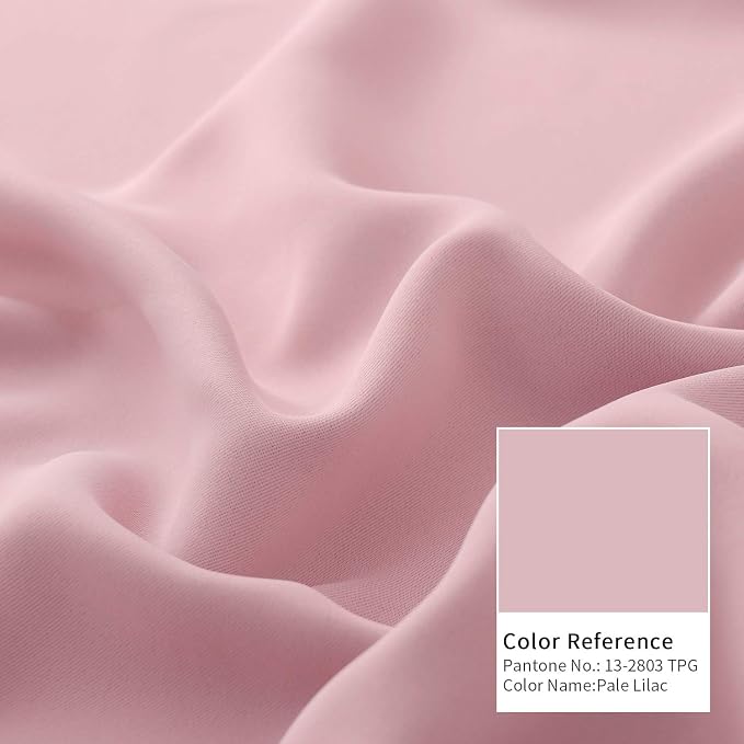 BGment Baby Pink Blackout Curtains - Image 7