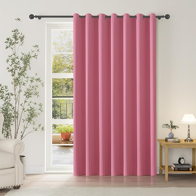 ChrisDowa Room Divider Curtains 108 Inch Long Sliding Door Curtain 1 Panel | by ChrisDowa