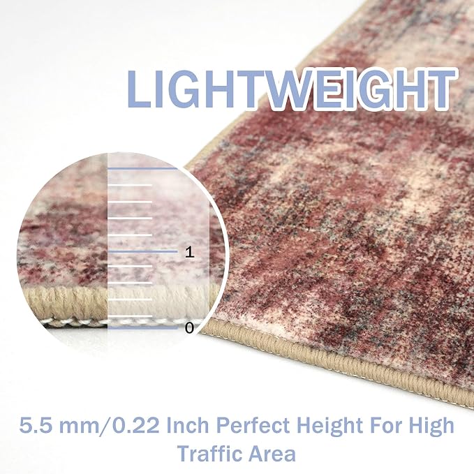 Abstract Area Rugs 5x7 Ft Washable Rugs - Image 5