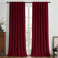 Joydeco 100% Blackout Curtains Velvet Black Out Curtain 90 Inch Drapes | by JOYDECO