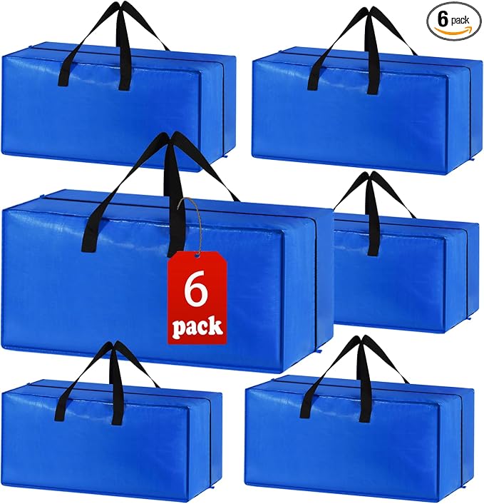 Heavy Duty Extra Large Blue Moving Bags by ACNUSIK