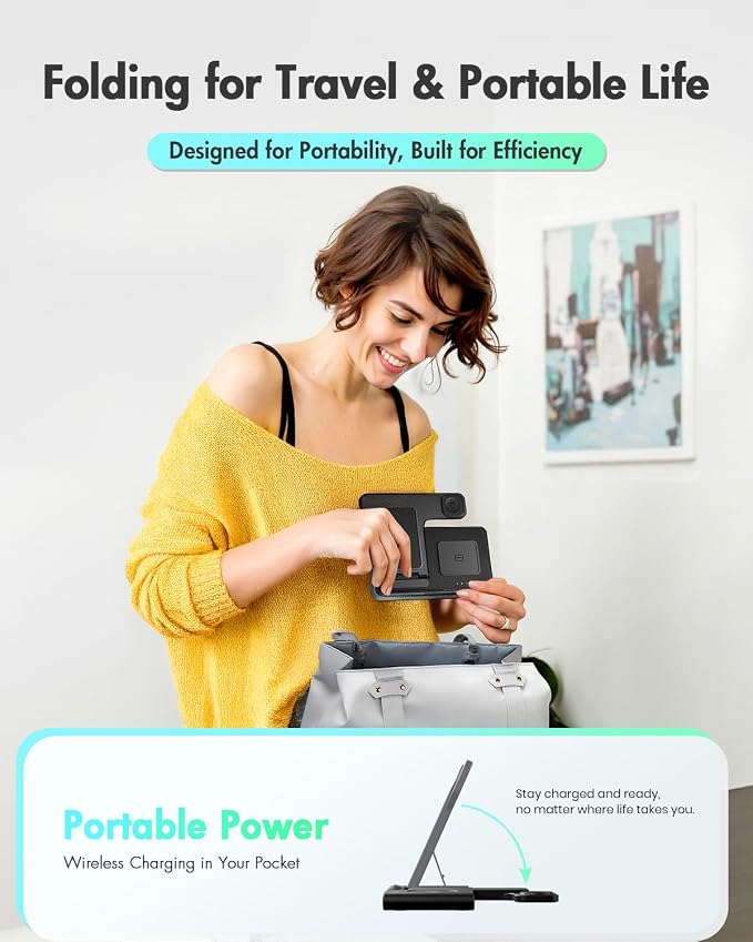 GETPALS Wireless Charger iPhone Charging Station - Image 8