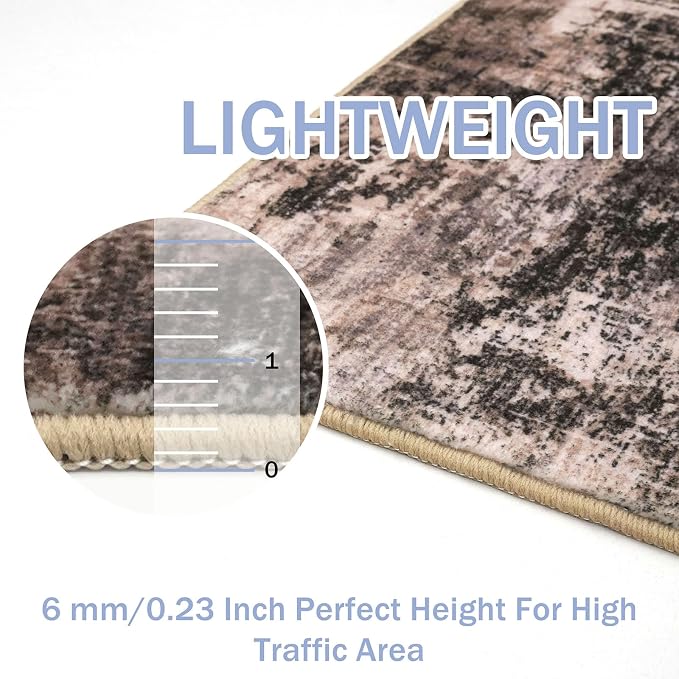 Abstract Area Rug 3x5 Ft Washable Rugs - Image 5