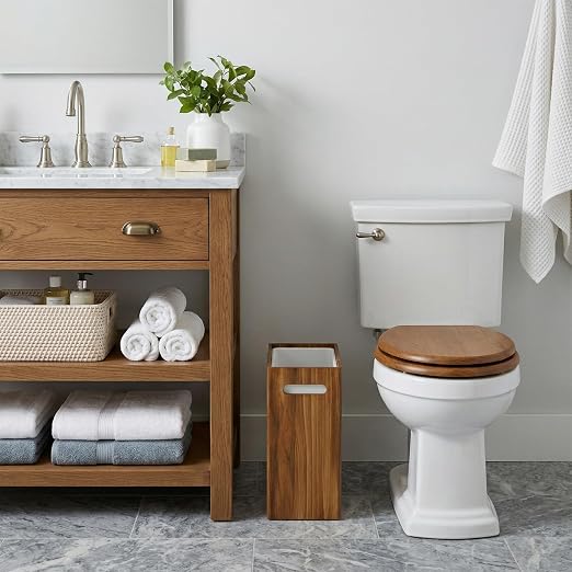 Coeusy 3 Gallon Wooden Trash Can - Image 2