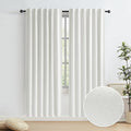 Ivory Ecru Blackout Linen Curtains Energy Smart Light Blocking Thermal by KEQIAOSUOCAI