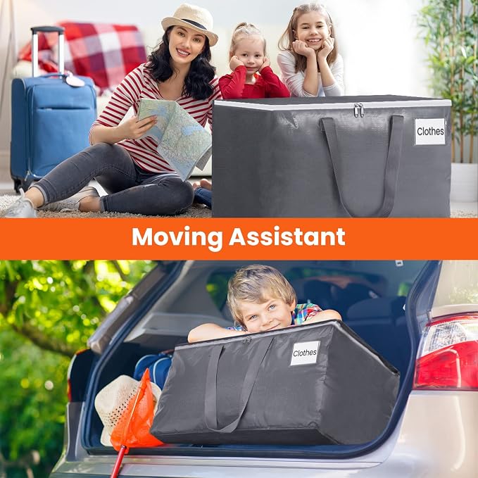 BlissTotes Large Moving Bags, Storage Bags, 93L-8 Pack | Moving Bags - Image 6