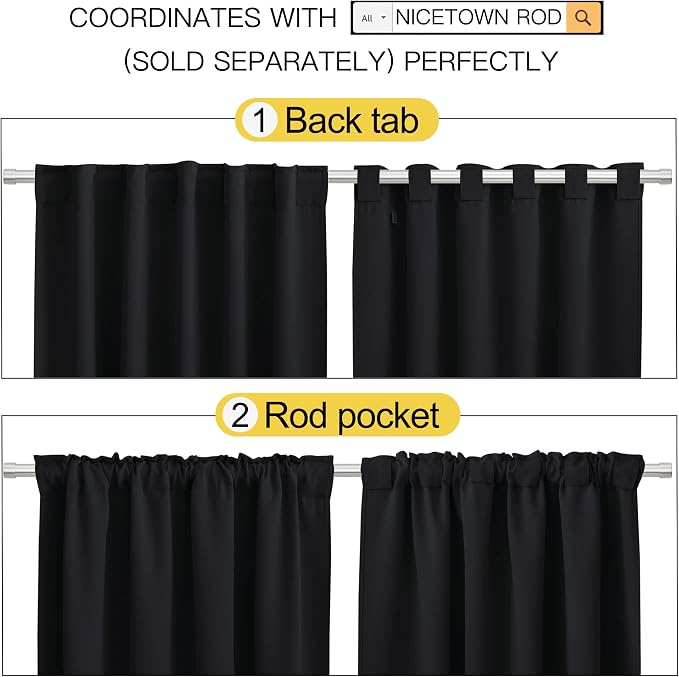 NICETOWN Halloween Black Out Curtain Panels - Image 3