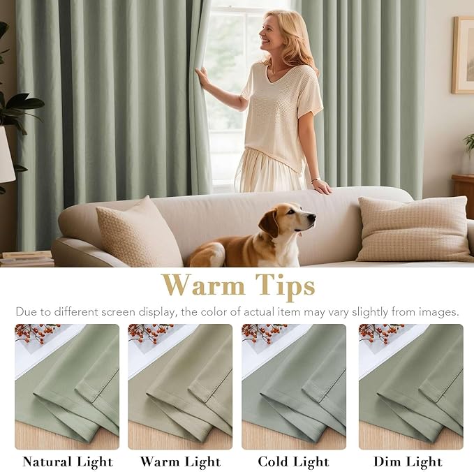 H.VERSAILTEX Blackout Curtains for Bedroom Thermal Insulated Room Darkening - Image 5