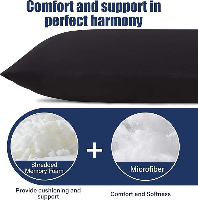 SHOUREN Large Body Pillow, Long Bed Pillow - Image 2