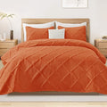 Exclusivo Mezcla Twin Size Quilt Set, Burnt Orange | Soft Bedspreads by ExclusivoMezcla