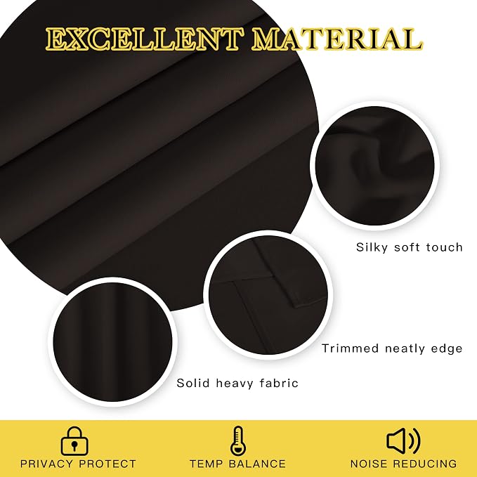 NICETOWN Blackout Curtains 84 Inch Length, Thermal Insulated Curtains - Image 2