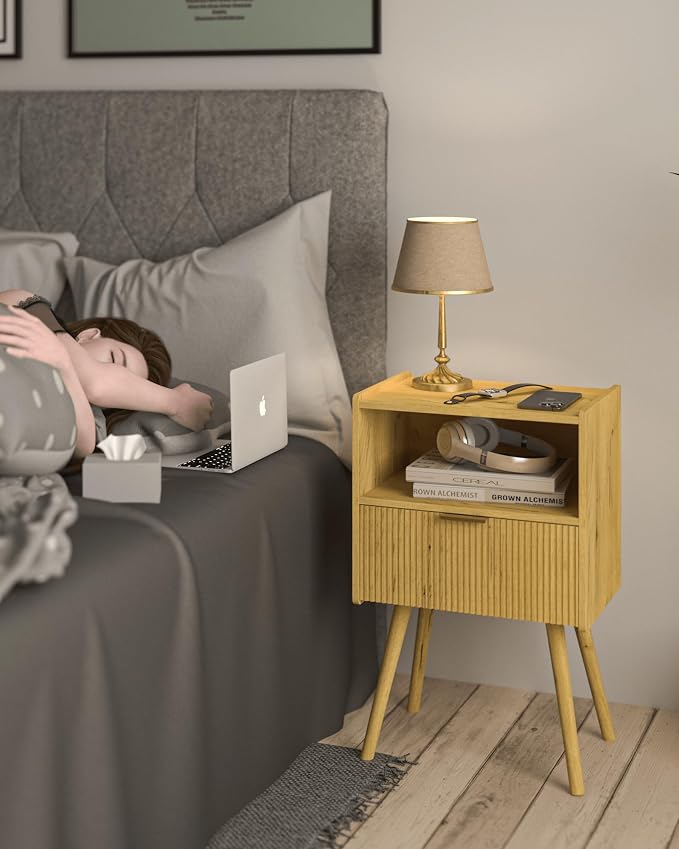 Nightstand, Modern Bedside Table - Image 5