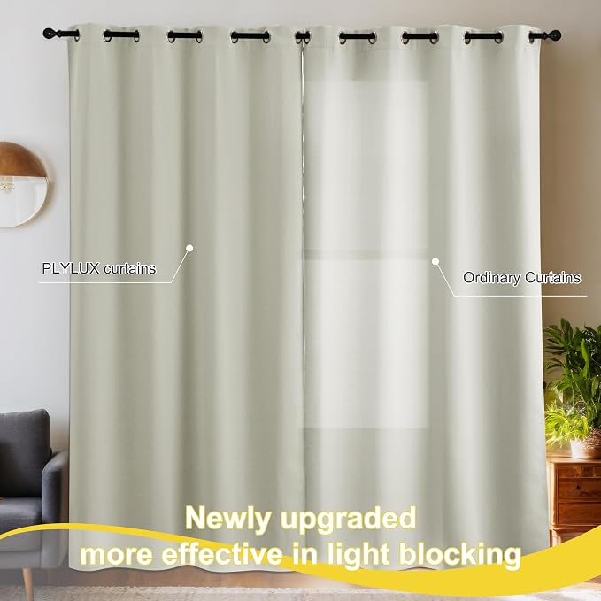 NICETOWN Farmhouse Blackout Curtains 84 Inch Length - Image 6