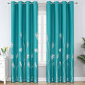 Teal Blackout Curtains for Living Room 102 Inch Length 2 Panels Set, Energy by ESTELARTEXTILER