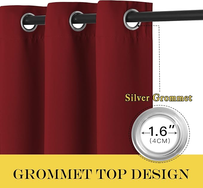 NICETOWN Blackout Doorway Curtain Drape 78 inch Long - Image 6