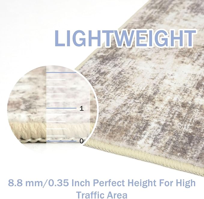Abstract Area Rug 4x5 Ft Washable Rugs - Image 5