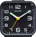 Peakeep 3D Numbers No Tick-Tock Analog Alarm Clock Classic Beep Sound | Snooze by PEAKEEP