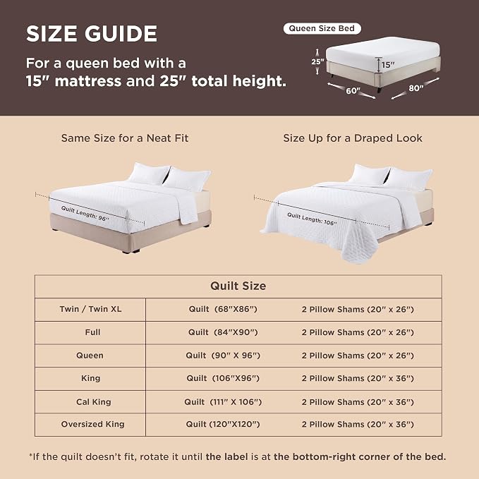 Bedsure Quilts Queen Size Bedspread, Thin Comforter, Honey Caramel Coverlet | - Image 8