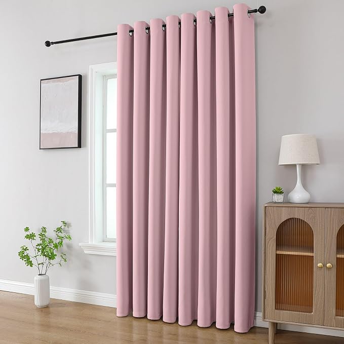 CUCRAF Blackout Curtains 63 inch Length 2 Panels Set, Room Darkening Drapes - Image 8