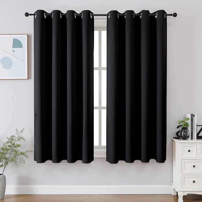 CUCRAF Blackout Curtains for Bedroom, Thermal Insulated Room Darkening Grommet by CUCRAF