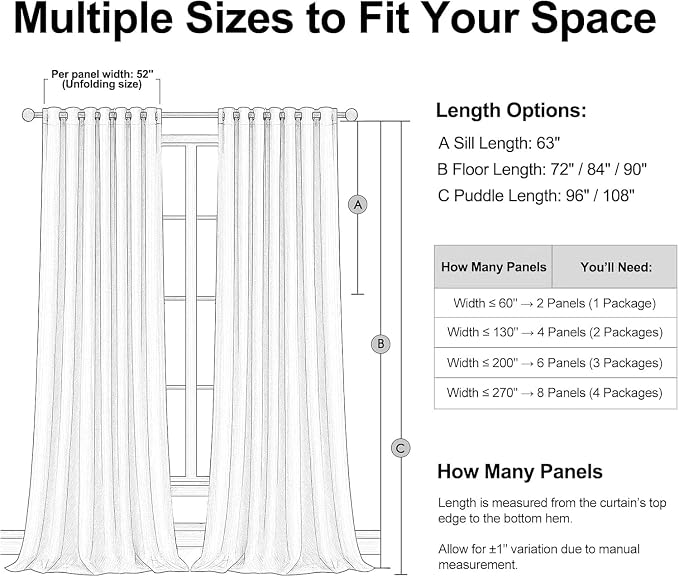Topfinel Olive Green 63 Inch Long Linen Blackout Curtains 2 Panels Set Thermal - Image 8