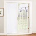 RYB HOME French Door Curtain, No Drill, W26 x L69, Pure White, 1 Panel | Self by RYBHOME