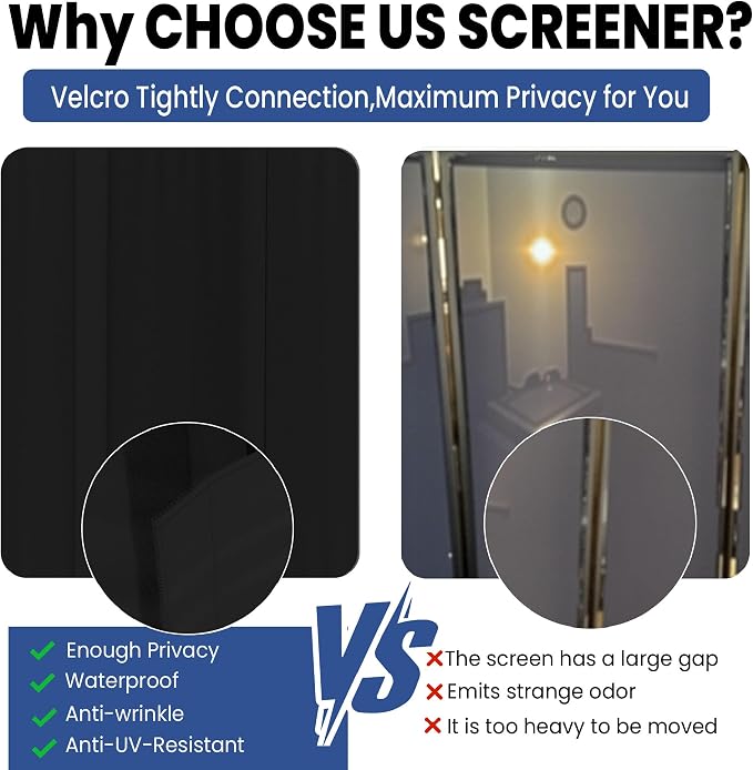 Room Divider, 6 Panel Upgraded 132” Folding Screen Highly Secretive | Privacy - Image 4