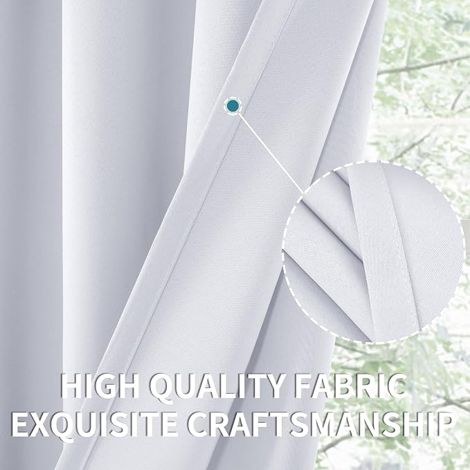 BGment Room Darkening Curtains 40 Inches Length - Image 3