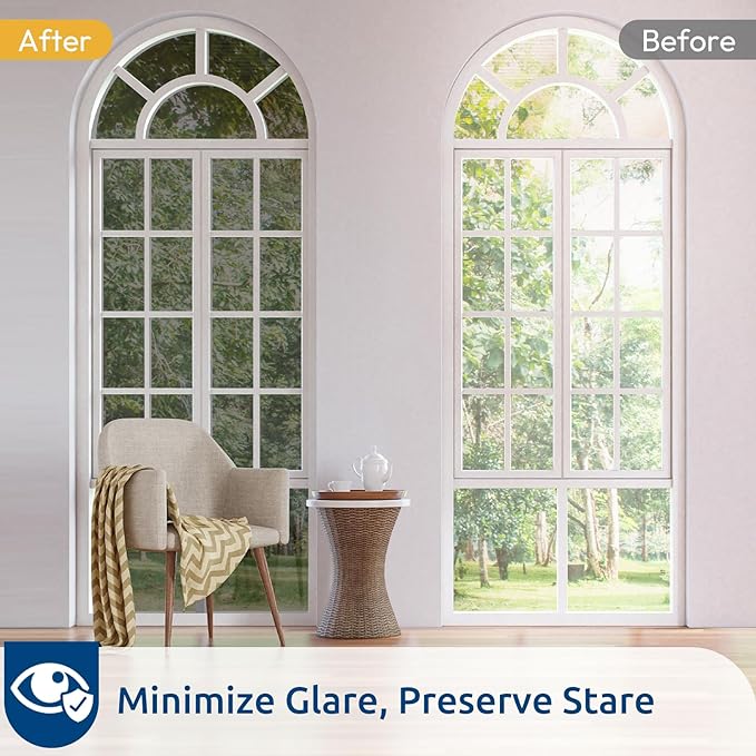 rabbitgoo Window Privacy Film One Way, 17.5" x 78.7", Heat Sun Blocking Anti UV - Image 6