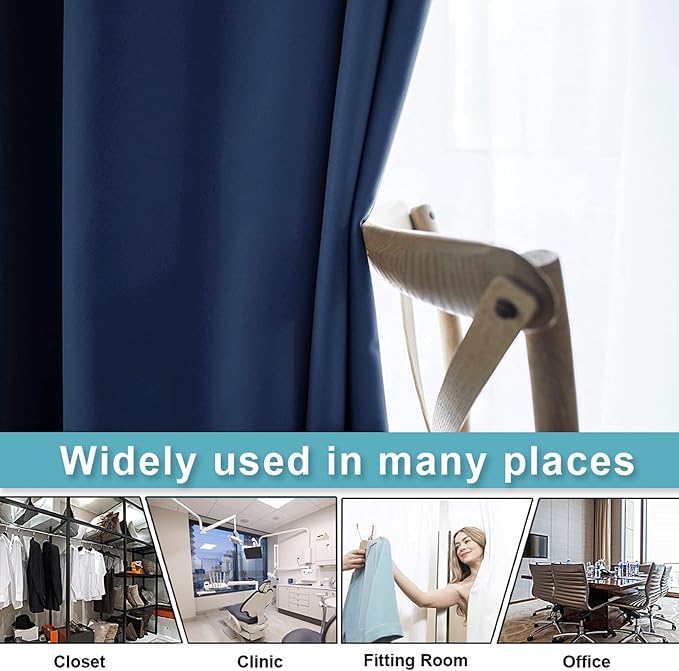 RYB HOME Blackout Curtains for Living Dining Room Bedroom Office Loft Dorm | - Image 5