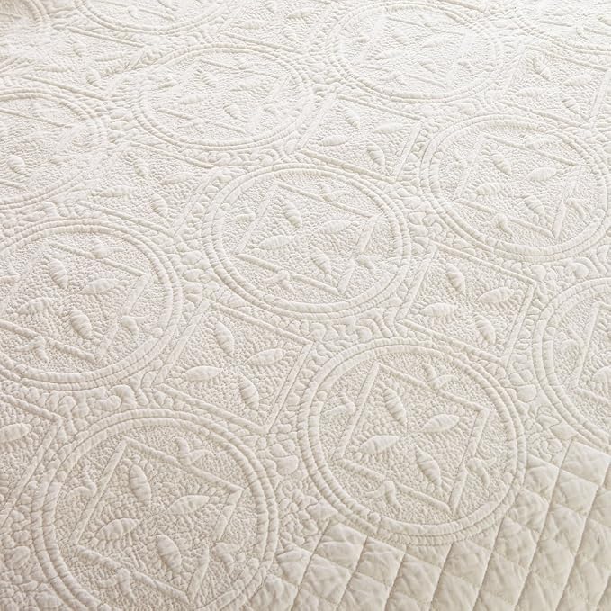 Calla Angel Sage Garden Luxury Pure Cotton Matelasse Quilt - Image 4